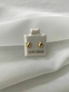 Aretes de gotita oro 10 kt