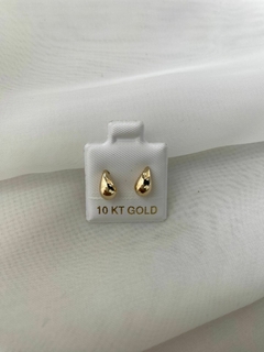 Aretes gota oro 10kt