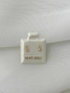 Aretes infinito oro 10kt