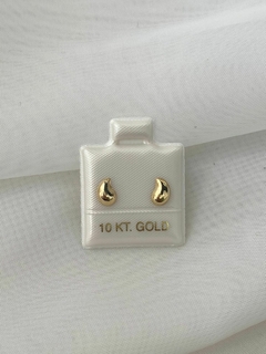 Aretes gota oro 10kt