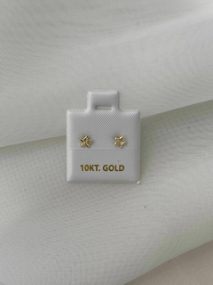 Aretes estrella oro 10kt