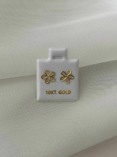 Arete flor oro 10kt