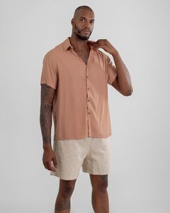 Camisa Viscolinho Premium Cappuccino