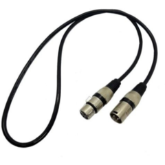 Cabo Microfone/dmx - Xlr/canon Balanceado 2 Metros Black - comprar online