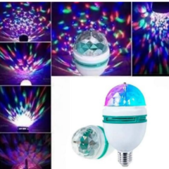 Lampada Giratória Rgb P/ Festas Bivolt + Adaptador Bivolt - comprar online