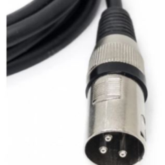 Cabo Dmx Xlr Macho X Xlr Fêmea Canon 3 Pinos 1 Metro - comprar online