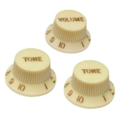 Knob Guitarra Stratocaster Volume Tone Marfim