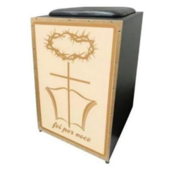 Cajon Percussão Elétrico Acústico Jaguar Gospel K2COR030