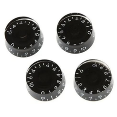 Knob Para Guitarra Les Paul 4 Peças Preto kit com 4 pç - comprar online