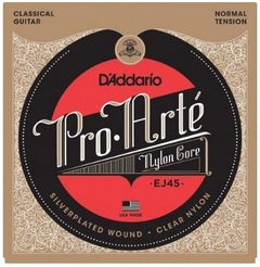 Encordoamento Violão Nylon Daddario Normal Tension EJ45 Pro Arte