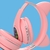 Fone de Ouvido Bluetooth Gatinho M2- Rosa - Albiati Tecnologia