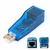 Adaptador USB 2.0 Lan Placa de Rede Externa RJ45-Azul - comprar online