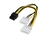 CABLE ADAPTADOR DE MOLEX X 2 (H) A 8 PIN VGA (M) - NS-AD824V - NISUTA - comprar online