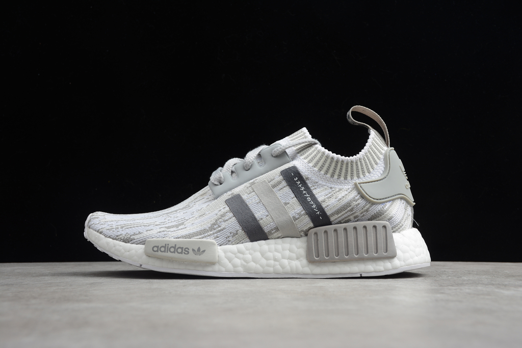 Nmd r1 primeknit hot sale grey glitch camo