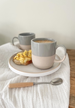 Taza combinada nude y gris