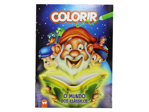 LIVRO PARA COLORIR DINOSSAURO C/8PG PAUTA BRANCA