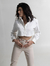 Cropped de sarja São Roque - Off White - comprar online