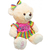 URSO DE PELÚCIA COM VESTIDO ROSA COLORIDO (GIRL) - comprar online