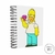 AGENDA OS SIMPSONS - HOMER - Personalizados Ideias e Artes