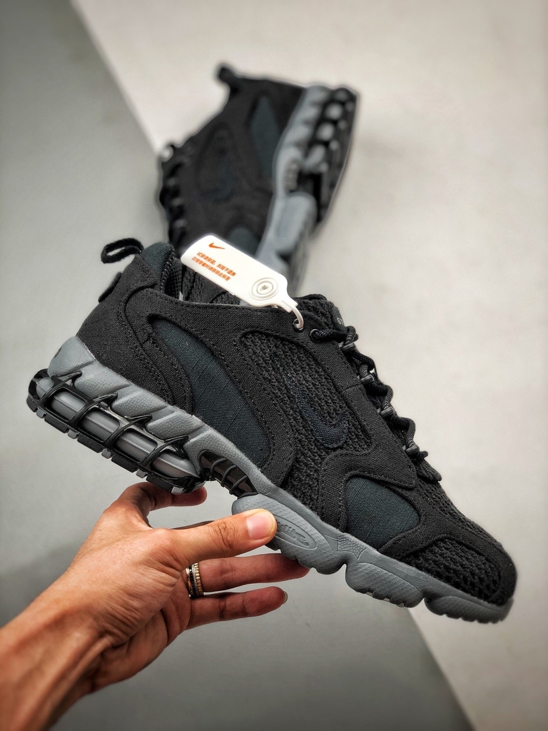 Nike spiridon cheap full black