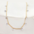 CHOKER CORRENTE ELO COM CRISTAIS NO OURO 18K