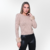 SUÉTER BASICUFF bege blusa básica gola careca soft em malha tricot viscose poliester cashmere macio com punho pele de coelho removível feminino por Fabiane Frank quentinha para o frio outono inverno 2024 2025 Gramado Fur and Shop 2