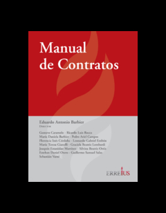 E-Book - Manual De Contratos. Páginas 776. Fecha De Publicación 08/2019. Autor Dirigido Por Eduardo Antonio Barbier. Editorial: Errepar/Erreius en internet