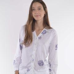 Pijama Flores en Camisa - tienda online