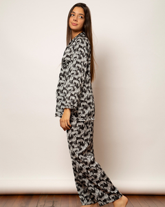 Pijama Florencia Volados Zebra Negra