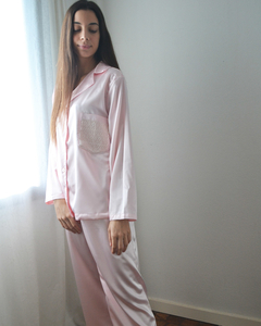 Pijama Florencia Puntilla - Rosa