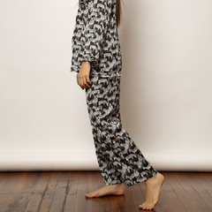 Pijama Florencia Volados Zebra Negra - comprar online