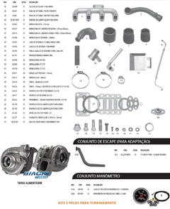 Kit Turbo turbinamento F1000 F4000 Motor Mwm 229-4 225-4 226-4
