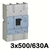 Interruptor compacto 3x 500/630A 50kA (NyS) regulable DWB800S630-3DA Weg®