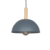 Colgante Geo Baradero aluminio & madera Ø24cm 1 luz Gris San Justo®