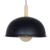 Colgante Geo Baradero aluminio & madera Ø34cm 1 luz Negro San Justo®