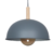 Colgante Geo Baradero aluminio & madera Ø34cm 1 luz Gris San Justo®