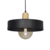 Colgante chapa 1 luz Ø 30cm con madera color Negro Geo Balcarce San Justo®