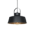 Colgante chapa 1 luz Ø 33cm Negro c/herradura interior Oro_San Justo®