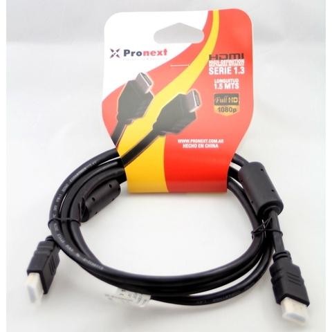 Cable hdmi x 1.5m bolsa Pronext®