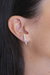 Brinco Earcuff Coração - Lilás