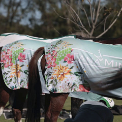 Manta de Cancha para caballo de Polo, Diseño sublimado personalizado, Manta de tela deportiva