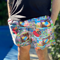 Short Microfibra Diseños Rugby