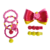 Kit Bico de Pato Íris Paris GR FT05 com Hair Clips Mini Pompom Malha e Pulseirinhas Pirulito Pop