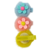 Kit 3 Hair Clips Baby Pompom Pelinho Jardins Resina - comprar online