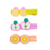 Kit 3 Hair Clips Baby Jeans Frutinhas - loja online