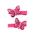 Kit 2 Hair Clips Borboleta Glamour