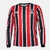 Camisa São Paulo II 24/25 - Masculino - Manga Longa - Vermelha e Preta - New Balance - Torcedor