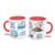 Caneca Colorida Flork Por você eu Bebo o Mar de Canudinho