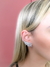 Brinco Ear Cuff Topázio Branco e Diamantes - Ouro 18K - comprar online