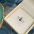 Petit Anel Safira Azul Gota e Diamante - Ouro 18k